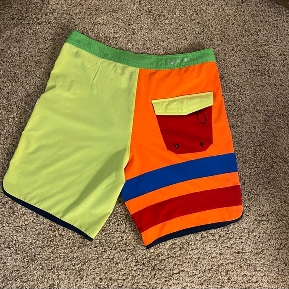 Hurley Neon Patchwork Board Shorts - Picture 3 of 8